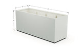 Aluminum Rectangular 30" Wide Planter – 36" to 42" H - Plantercraft