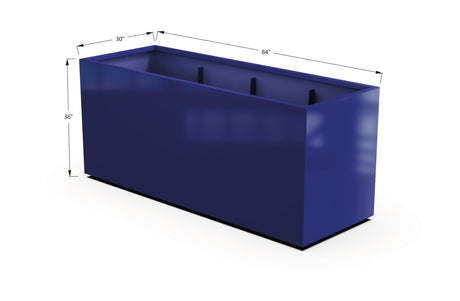 Aluminum Rectangular 30" Wide Planter – 36" to 42" H - Plantercraft