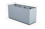 Aluminum Rectangular 30" Wide Planter – 36" to 42" H - Plantercraft