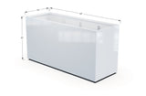 Aluminum Rectangular 30" Wide Planter – 36" to 42" H - Plantercraft
