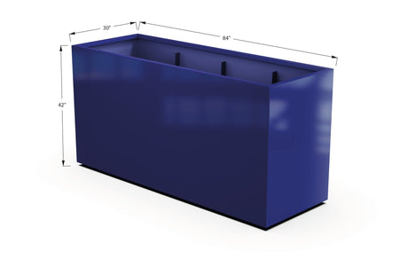 Aluminum Rectangular 30" Wide Planter – 36" to 42" H - Plantercraft
