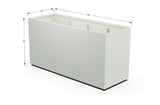 Aluminum Rectangular 30" Wide Planter – 36" to 42" H - Plantercraft
