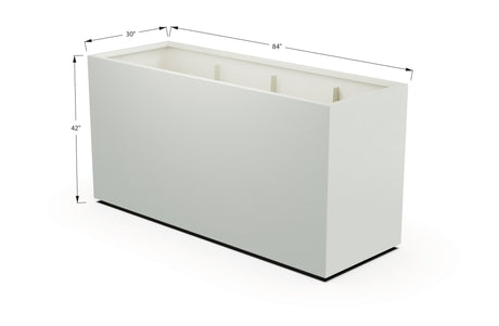 Aluminum Rectangular 30" Wide Planter – 36" to 42" H - Plantercraft