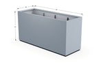 Aluminum Rectangular 30" Wide Planter – 36" to 42" H - Plantercraft