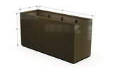 Aluminum Rectangular 30" Wide Planter – 36" to 42" H - Plantercraft