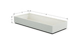 Aluminum Rectangular 36" Wide Planter – 12" to 18" H