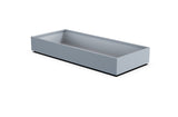 Aluminum Rectangular 36" Wide Planter – 12" to 18" H