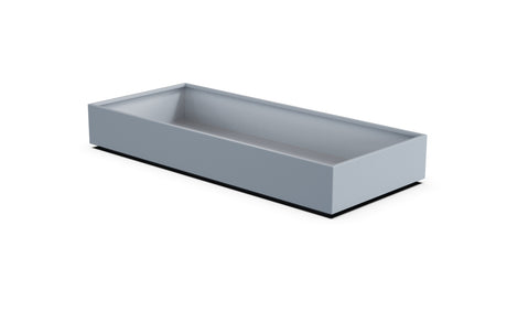 Aluminum Rectangular 36" Wide Planter – 12" to 18" H