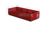 Aluminum Rectangular 36" Wide Planter – 12" to 18" H