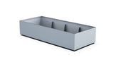 Aluminum Rectangular 36" Wide Planter – 12" to 18" H