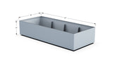 Aluminum Rectangular 36" Wide Planter – 12" to 18" H