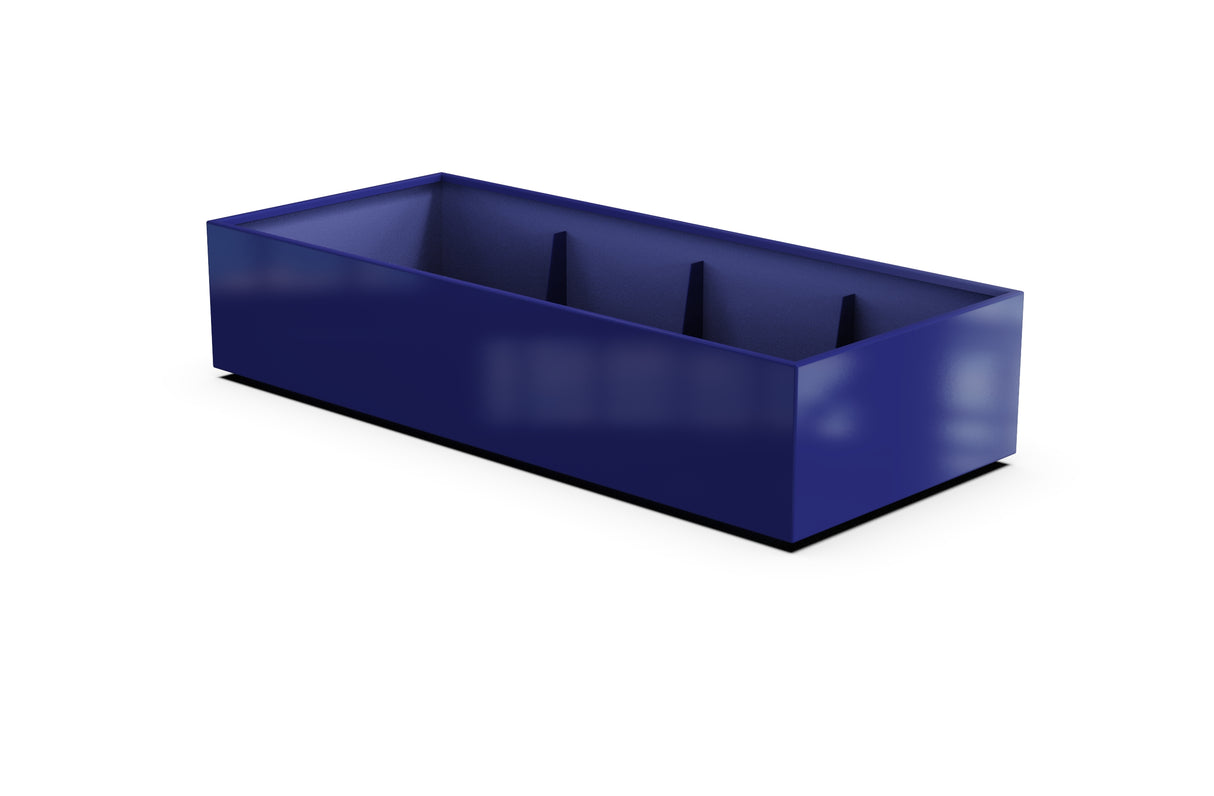 Aluminum Rectangular 36" Wide Planter – 12" to 18" H