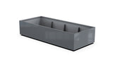 Aluminum Rectangular 36" Wide Planter – 12" to 18" H
