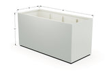 Aluminum Rectangular 36" Wide Planter – 36" to 42" H - Plantercraft