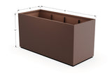 Aluminum Rectangular 36" Wide Planter – 36" to 42" H - Plantercraft