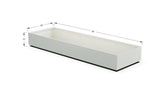 Aluminum Rectangular 30" Wide Planter – 12" to 18" H - Plantercraft