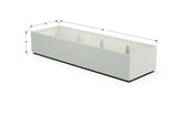 Aluminum Rectangular 30" Wide Planter – 12" to 18" H - Plantercraft