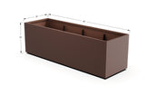 Aluminum Rectangular 30" Wide Planter – 24" to 30" H - Plantercraft