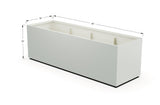 Aluminum Rectangular 30" Wide Planter – 24" to 30" H - Plantercraft