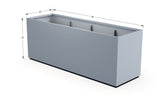 Aluminum Rectangular 30" Wide Planter – 36" to 42" H - Plantercraft