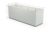 Aluminum Rectangular 30" Wide Planter – 36" to 42" H - Plantercraft