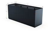 Aluminum Rectangular 30" Wide Planter – 36" to 42" H - Plantercraft