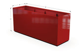 Aluminum Rectangular 30" Wide Planter – 36" to 42" H - Plantercraft