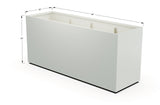 Aluminum Rectangular 30" Wide Planter – 36" to 42" H - Plantercraft