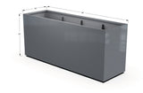 Aluminum Rectangular 30" Wide Planter – 36" to 42" H - Plantercraft
