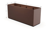 Aluminum Rectangular 30" Wide Planter – 36" to 42" H - Plantercraft
