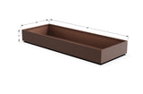 Aluminum Rectangular 36" Wide Planter – 12" to 18" H