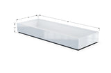 Aluminum Rectangular 36" Wide Planter – 12" to 18" H