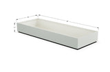 Aluminum Rectangular 36" Wide Planter – 12" to 18" H