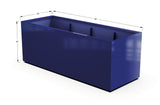 Aluminum Rectangular 36" Wide Planter – 36" to 42" H - Plantercraft