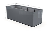 Aluminum Rectangular 36" Wide Planter – 36" to 42" H - Plantercraft