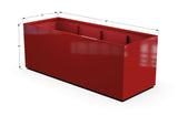 Aluminum Rectangular 36" Wide Planter – 36" to 42" H - Plantercraft