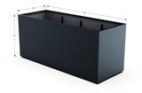 Aluminum Rectangular 36" Wide Planter – 36" to 42" H - Plantercraft