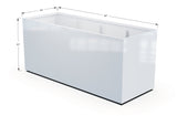 Aluminum Rectangular 36" Wide Planter – 36" to 42" H - Plantercraft