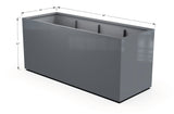 Aluminum Rectangular 36" Wide Planter – 36" to 42" H - Plantercraft