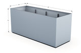 Aluminum Rectangular 36" Wide Planter – 36" to 42" H - Plantercraft