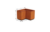Corten Steel Corner Planter - Plantercraft