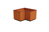 Corten Steel Corner Planter – 12" to 24" H