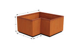 Corten Steel Corner Planter - Plantercraft