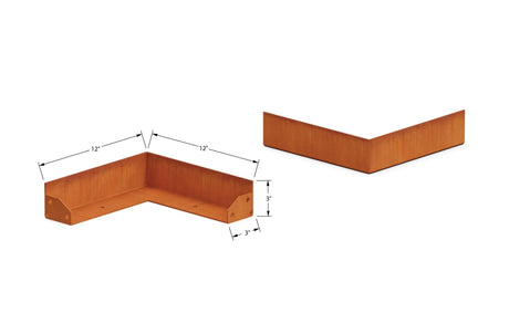 Corten Steel Corner Edging - Plantercraft