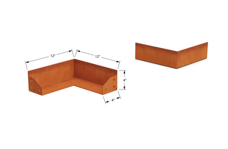 Corten Steel Corner Edging - Plantercraft