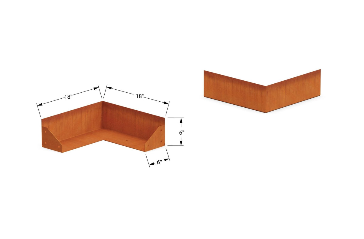 Corten Steel Corner Edging - Plantercraft