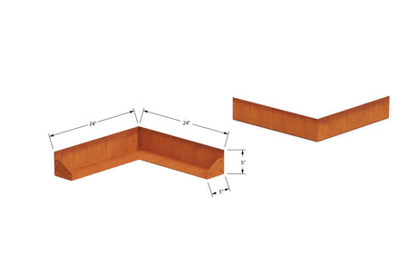 Corten Steel Corner Edging - Plantercraft