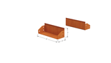 Corten Steel Straight Landscape Edging – 4" H