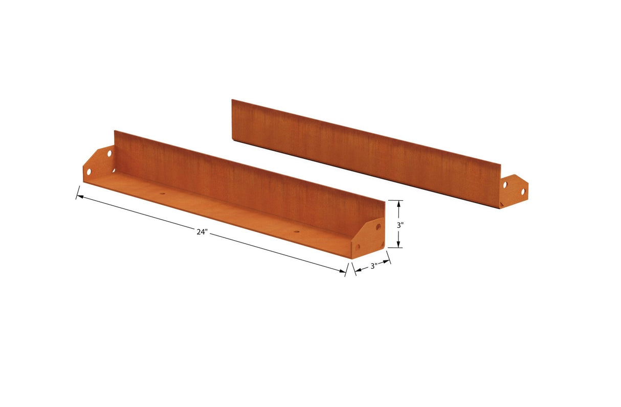 High Corten Steel Straight Edging - Plantercraft