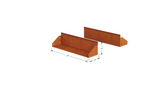 Corten Steel Straight Landscape Edging – 6" H